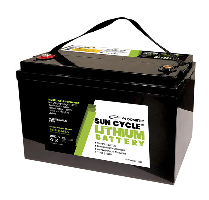 Go Power! 100Ah 12V Lithium Iron Phosphate Solar Battery - GP-LIFEPO4-100