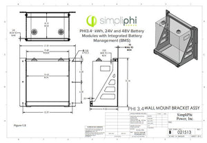 SimpliPhi, Phi 3.4, Battery Mounting Bracket