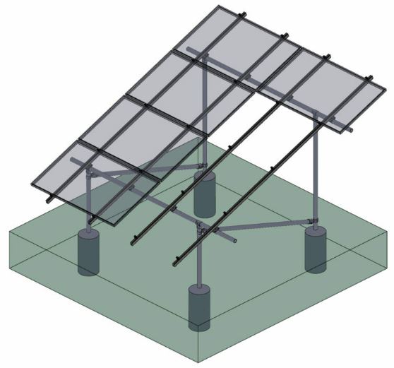 Tamarack Solar Ground Mount 4 Panel Add On Kit - GM Kit B 90804-A ...